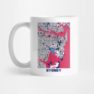 Sydney - Australia MilkTea City Map Mug